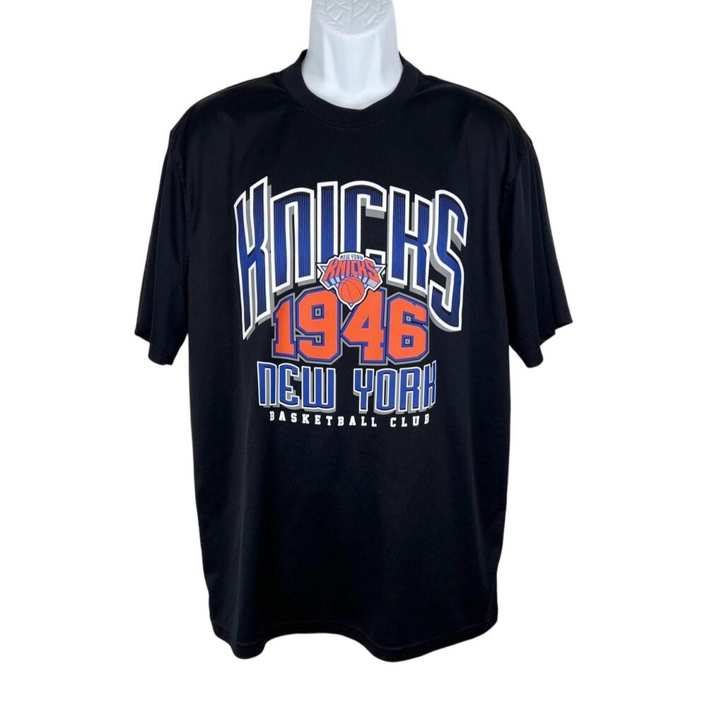 Shirt Men Extra Large Black Short Sleeve New York Knicks Basketball Club Tee